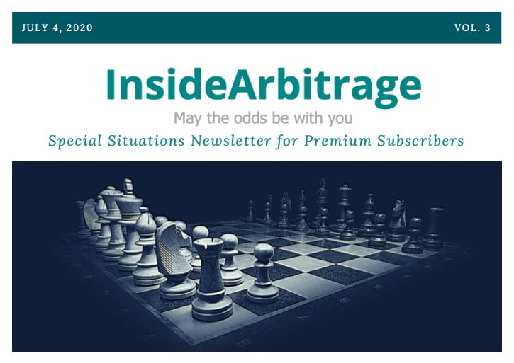 Inside Arbitrage Monthly Newsletter July 2020