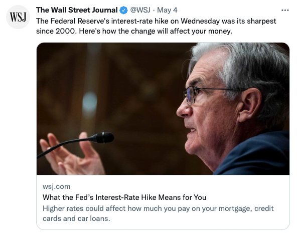 WSJ Fed Rate Hike