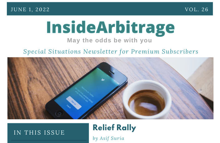 Inside Arbitrage Special Situations Newsletter: June 2022