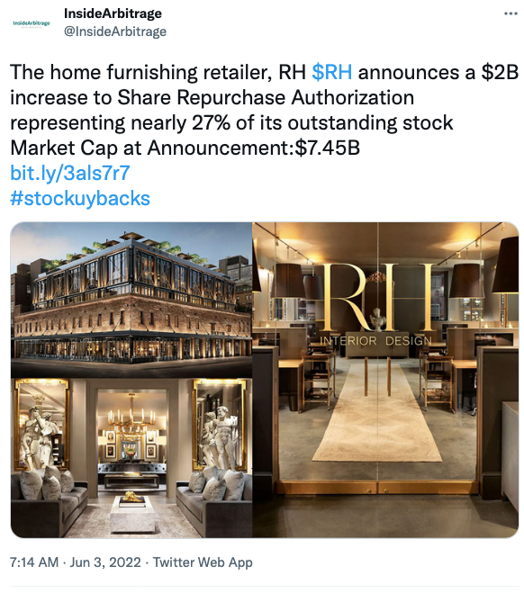 RH Share Repurchase