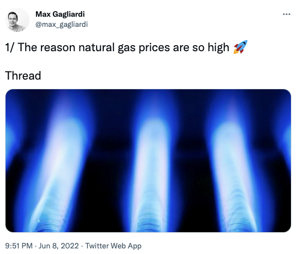 The reason natural gas prices are so high