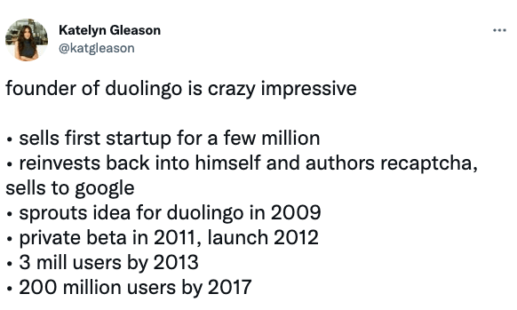founder of duolingo is crazy impressive