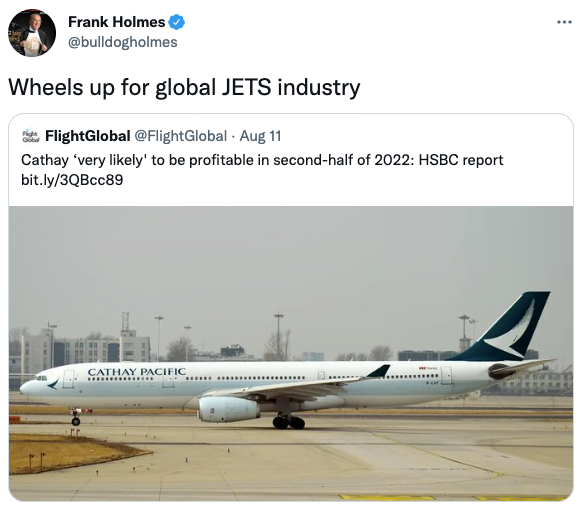 Wheels up for global JETS industry