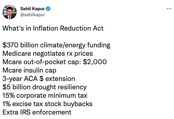 What's in Inflation Reduction Act