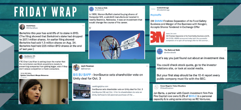 Inside Arbitrage Friday Wrap – Buybacks In Focus