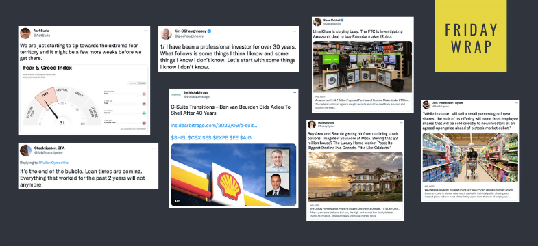 Inside Arbitrage Friday Wrap – Sentiment Tips Over Into Extreme Fear