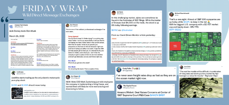 Inside Arbitrage Friday Wrap – Wild Direct Message Exchanges