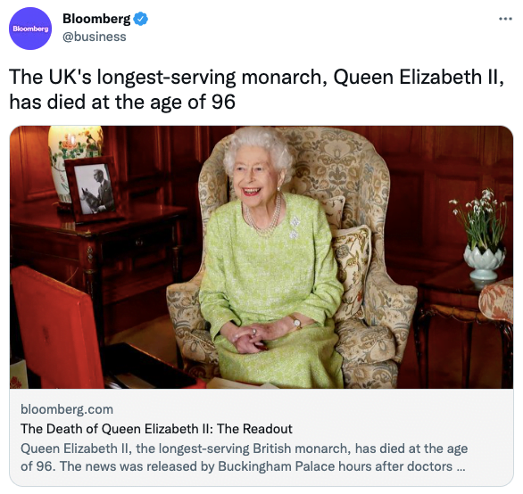 The UK's longest-serving monarch, Queen Elizabeth II, has died at the age of 96