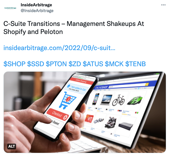C-Suite Transitions – Management Shakeups At Shopify and Peloton