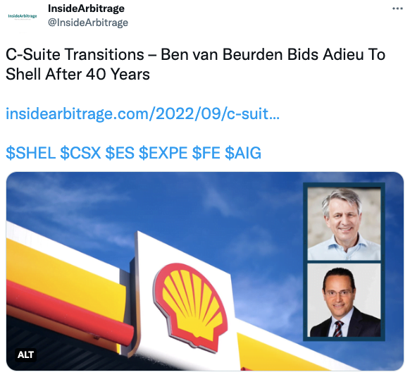 C-Suite Transitions – Ben van Beurden Bids Adieu To Shell After 40 Years