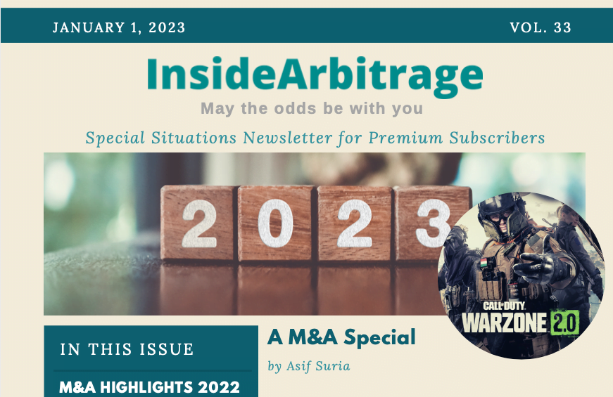 IA Special Situations Newsletter Jan 2023