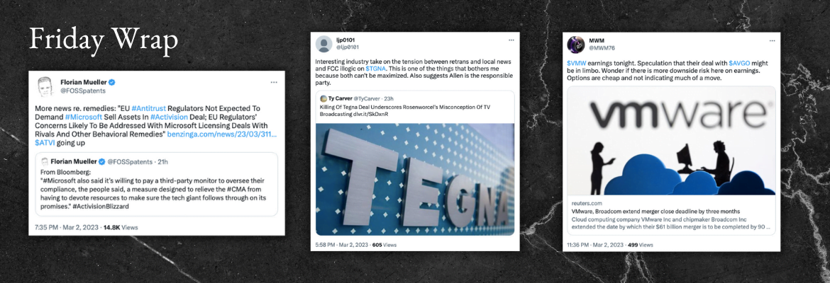 InsideArbitrage Friday Wrap - March 3, 2023