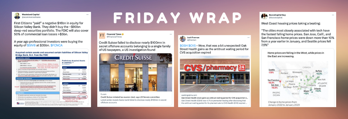 InsideArbitrage Friday Wrap - March 31, 2023