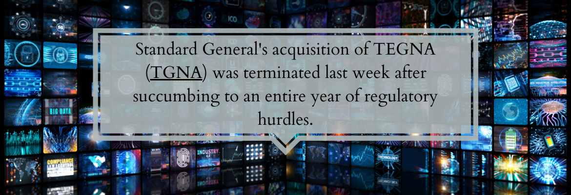 TEGNA Terminates Deal With Standard General - Merger Arbitrage Mondays