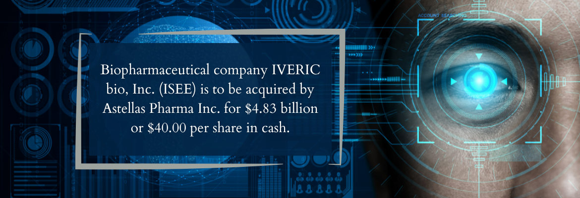 Iveric Bio To Be Acquired By Japan's Astellas Pharma - Merger Arbitrage Mondays
