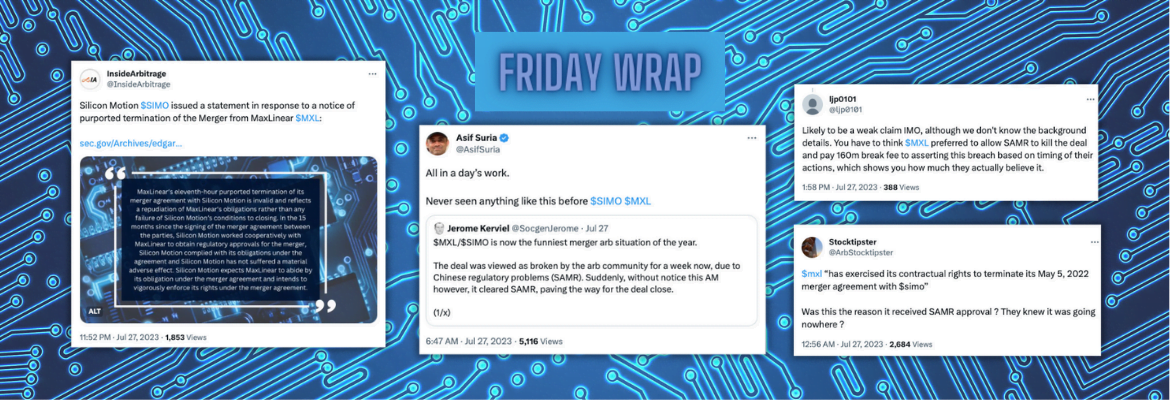 Silicon Motion Decides to Fight Back - InsideArbitrage Friday Wrap