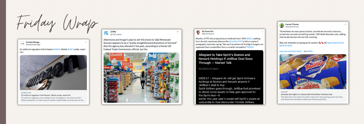 InsideArbitrage Friday Wrap - September 15, 2023