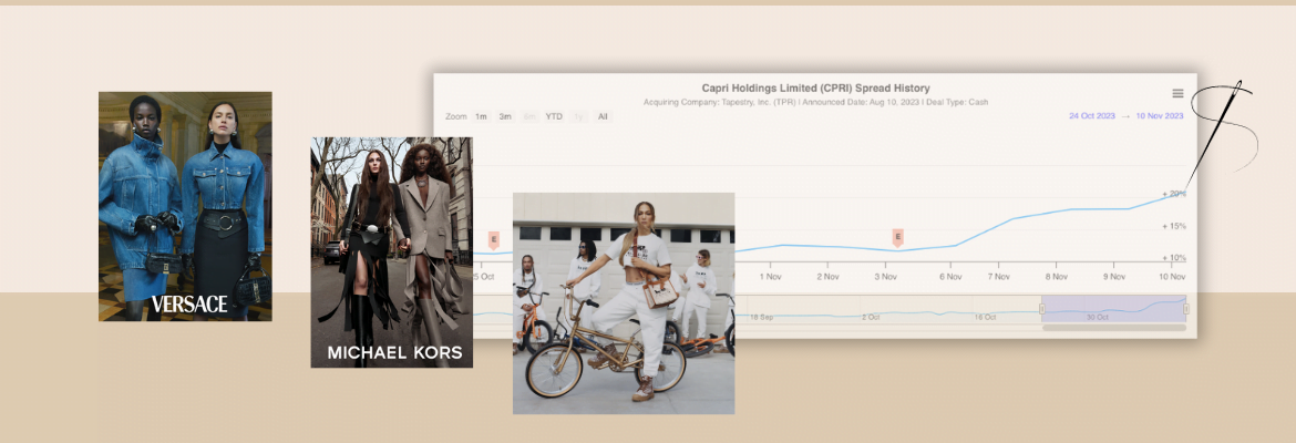 Spread on Capri - Tapestry Deal Widens - Merger Arbitrage Mondays