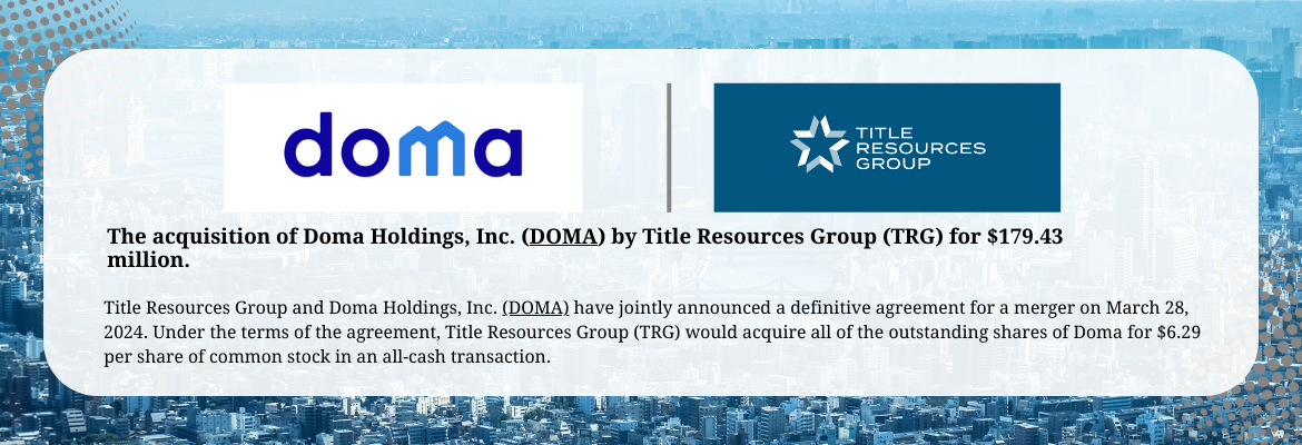 DOMA TRG Merger