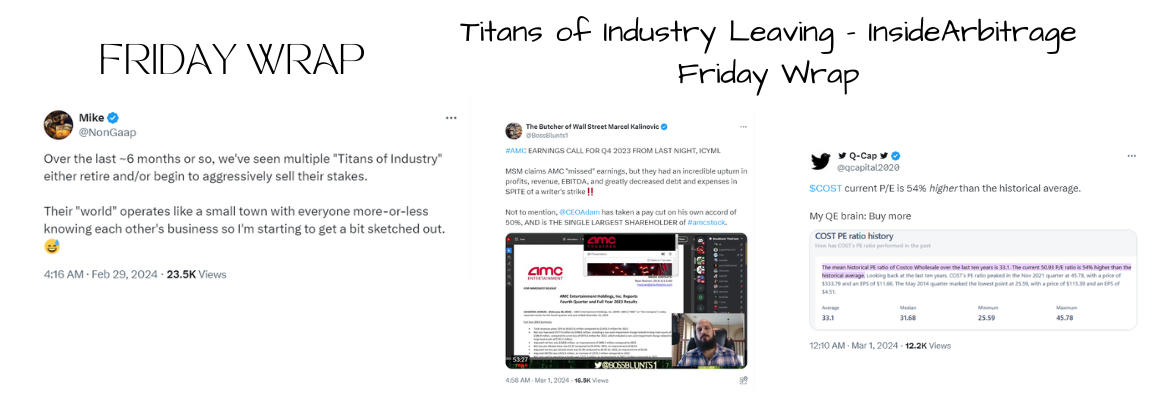 Titans of Industry Leaving - InsideArbitrage Friday Wrap