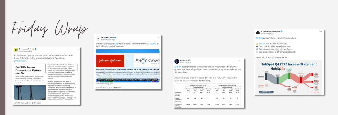 Daddy Larry: Funding Son's Paramount Dream - InsideArbitrage Friday Wrap