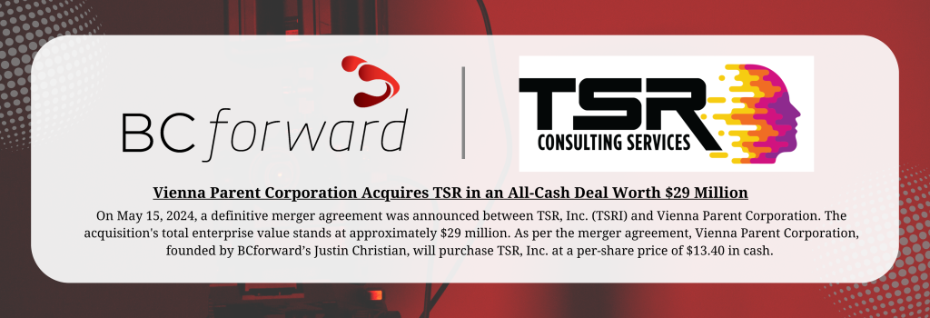 Vienna Parent - TSR Merger