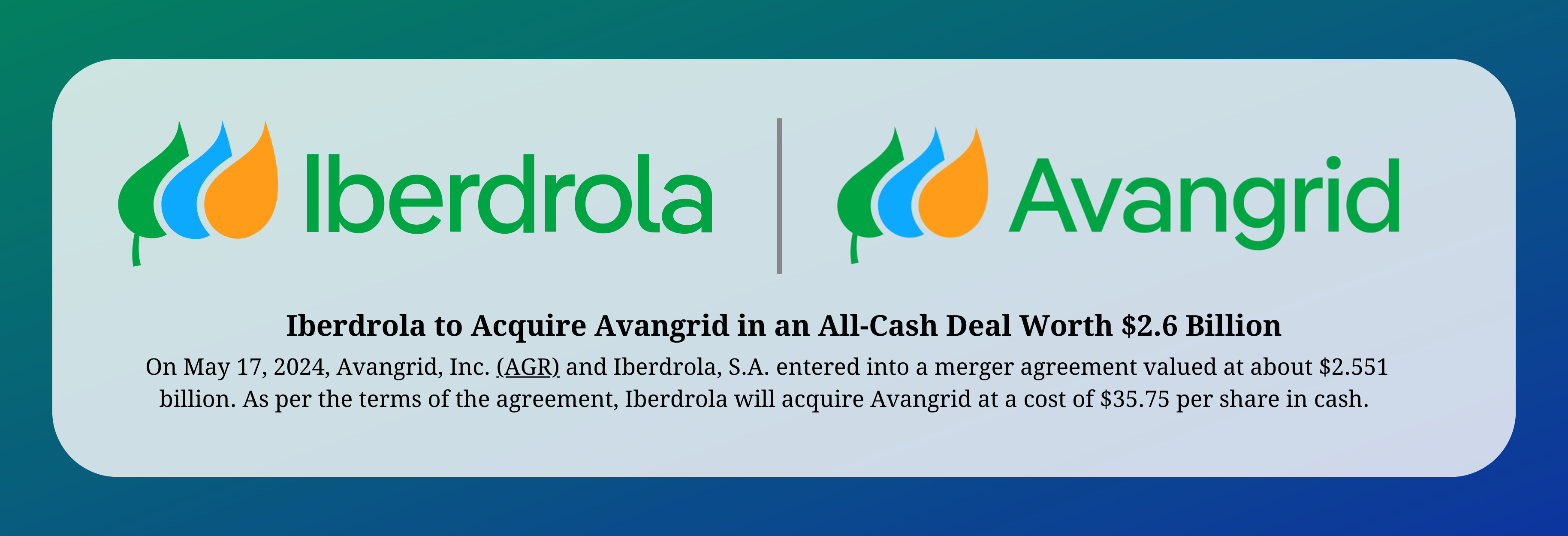 Iberdrola - Avangrid Merger