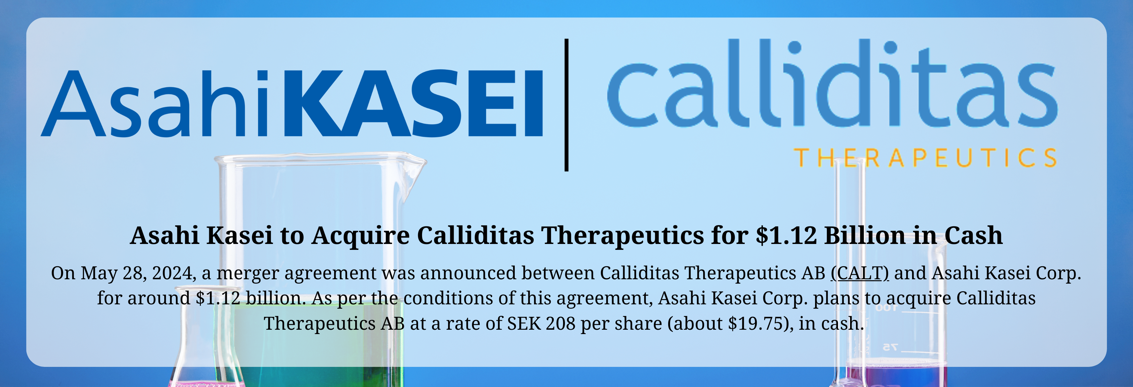 Asahi Kasei - Calliditas Merger