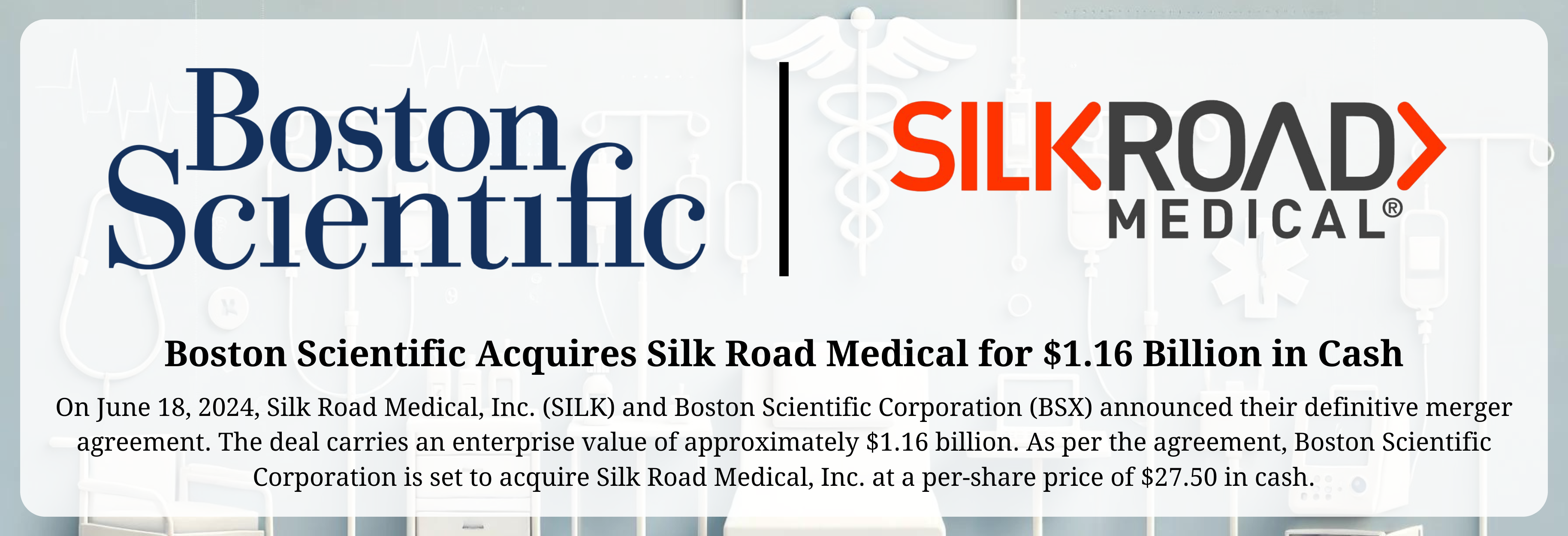 Boston Scientific - Silk Road Merger