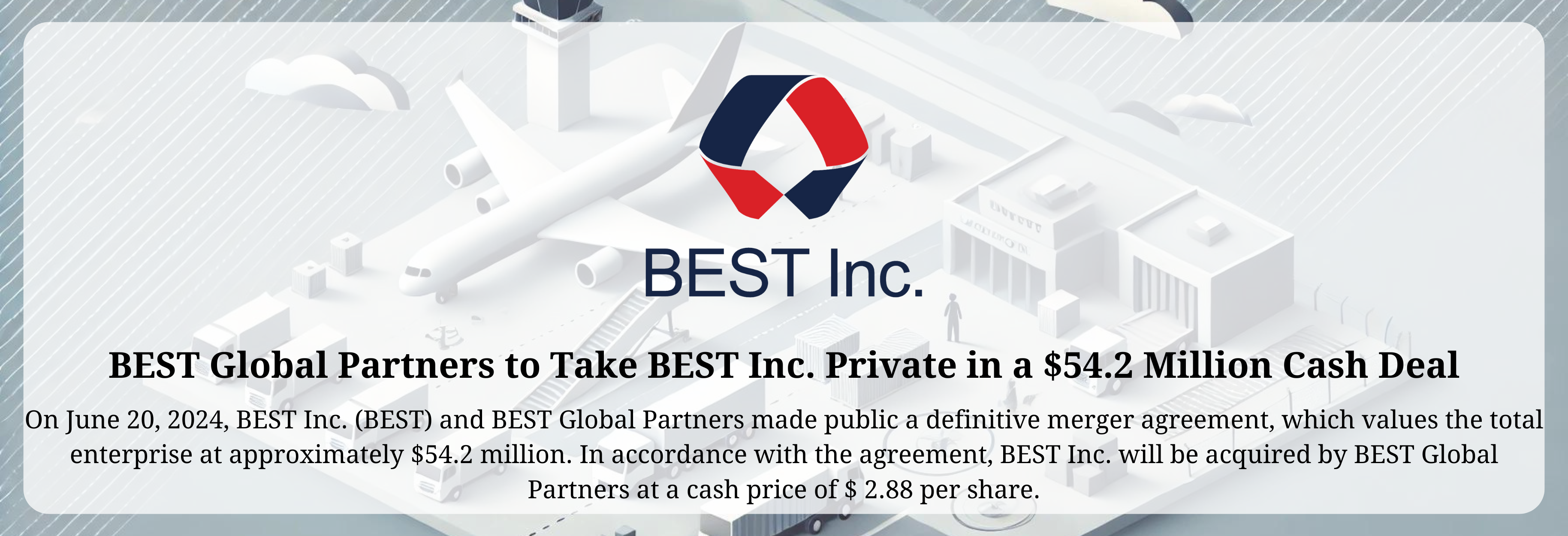 Best Global Partners - Best Inc. Merger