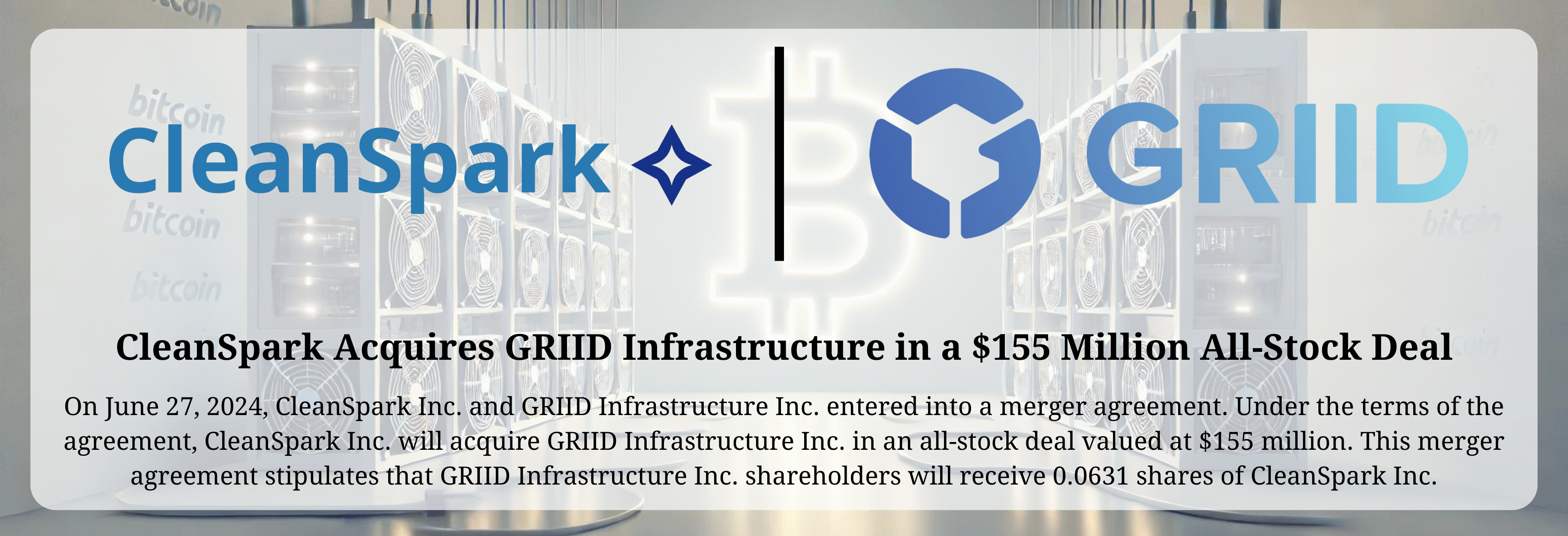 CleanSpark - GRIID Merger