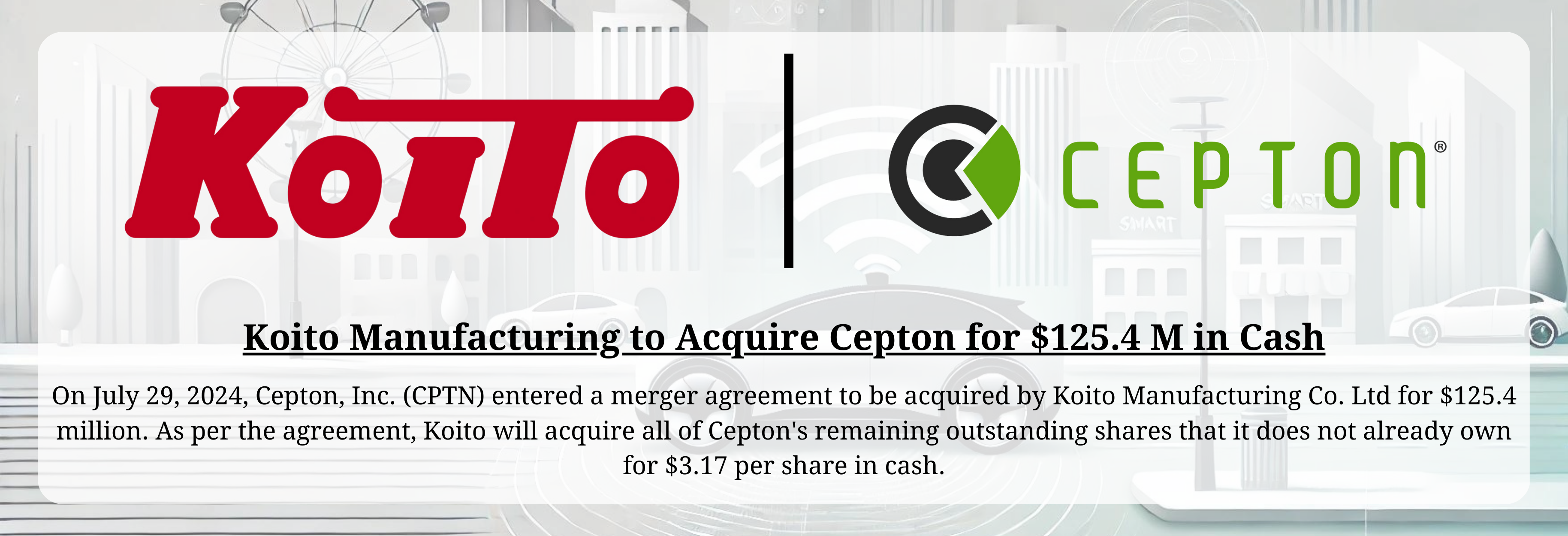 Koito - Cepton Merger