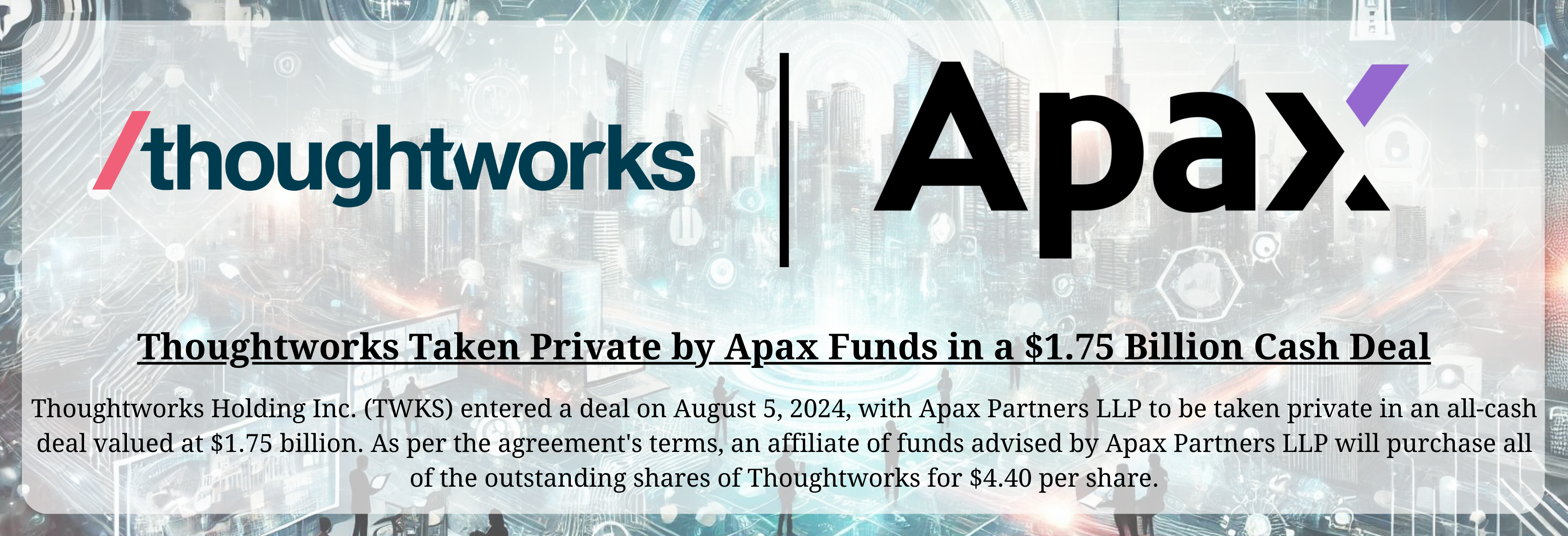 Apax - Thoughtworks Merger