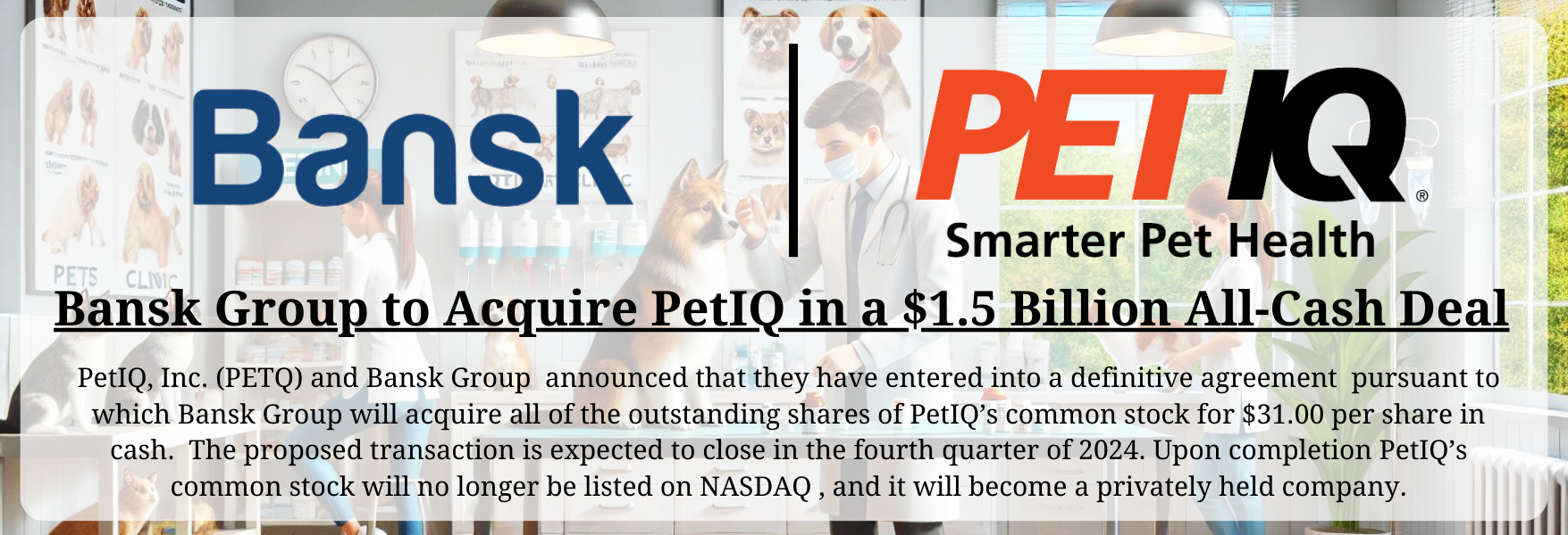 PETQ Merger