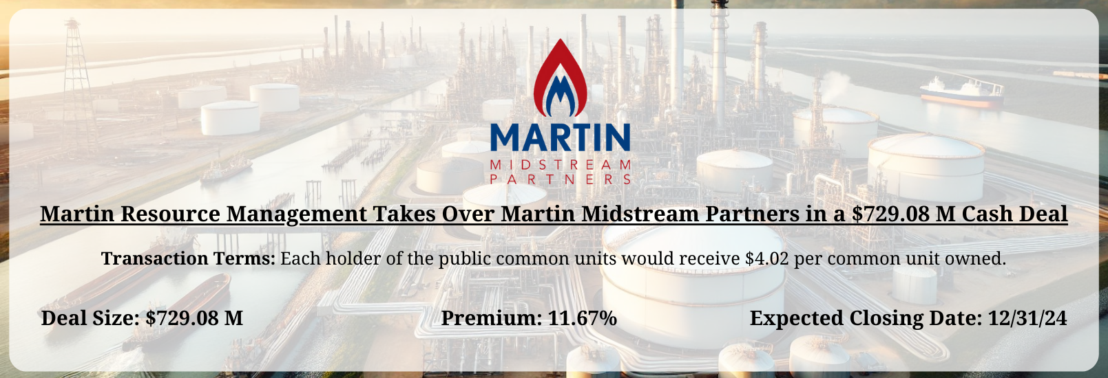 Martin Resource Management - Martin Midstream Partners Merger
