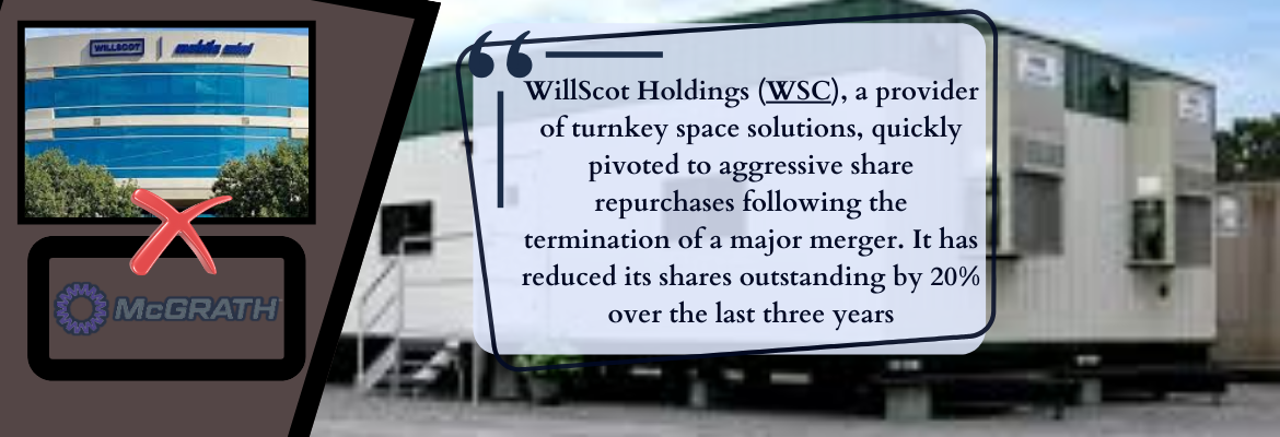 WillScot Pivots to Share Repurchases Following Deal Failure - Buyback Wednesdays