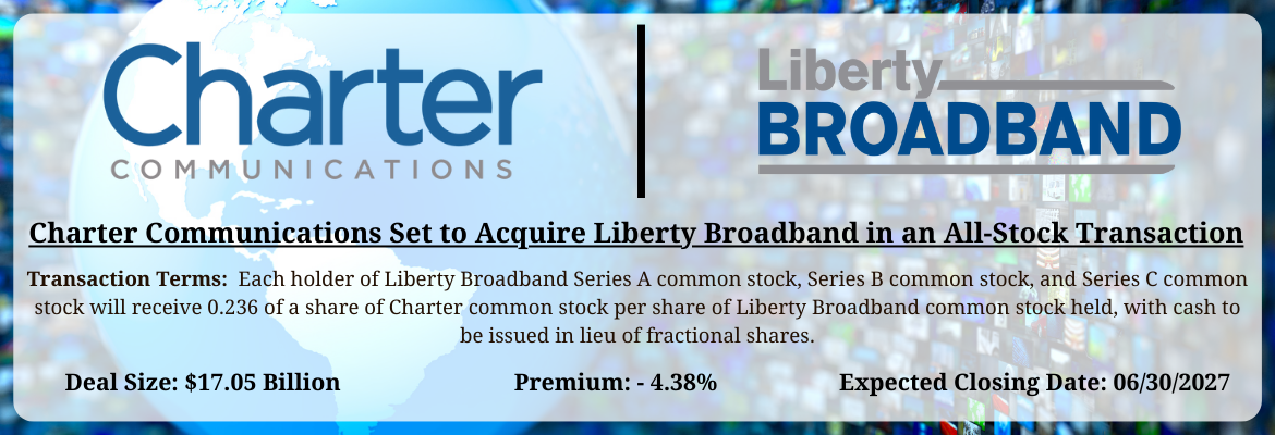 Charter Communications - Liberty Broadband Merger