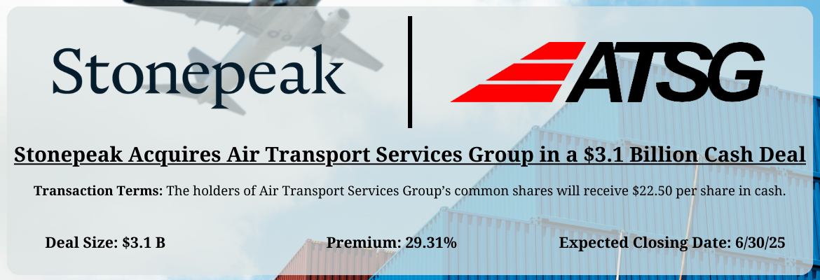 Stonepeak - Air Transport Services Group Merger