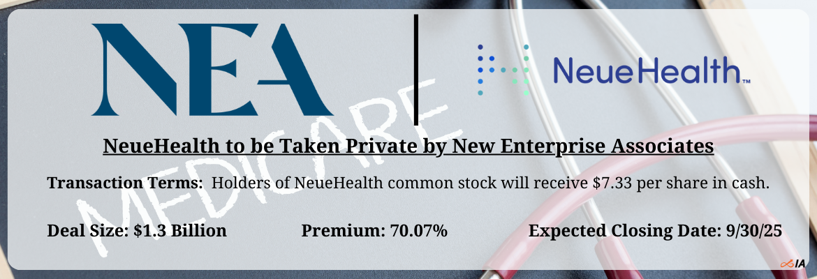 New Enterprise Associates - Neuehealth Merger