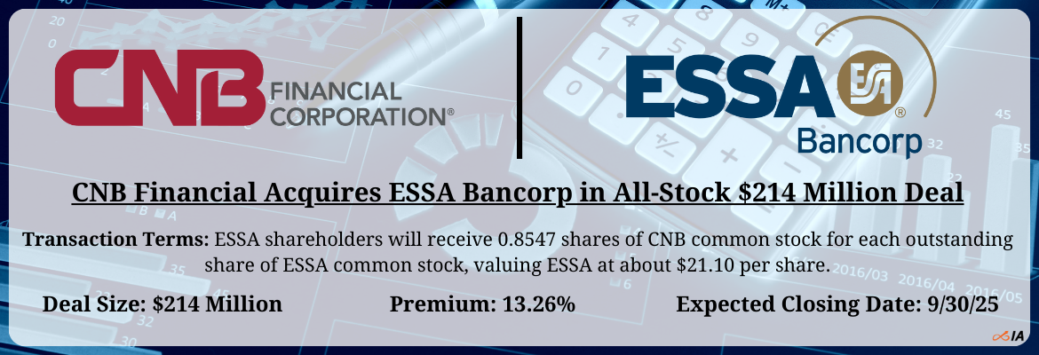 CNB Financial - ESSA Merger