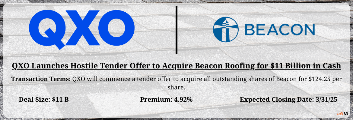 QXO - Beacon Roofing Tender Offer