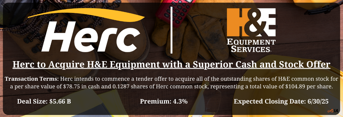 Herc - H&E Merger