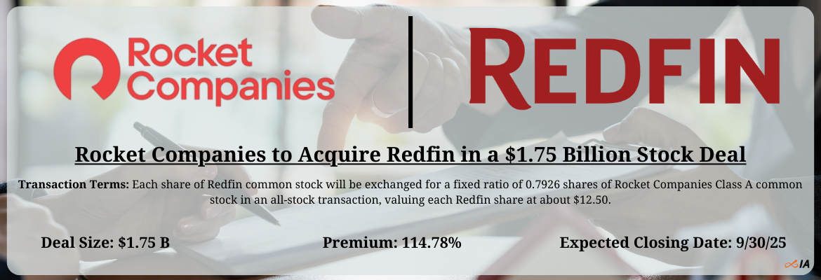 Rocket Companies - Redfin Merger