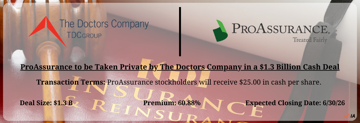 The Doctors Company - ProAssurance Merger