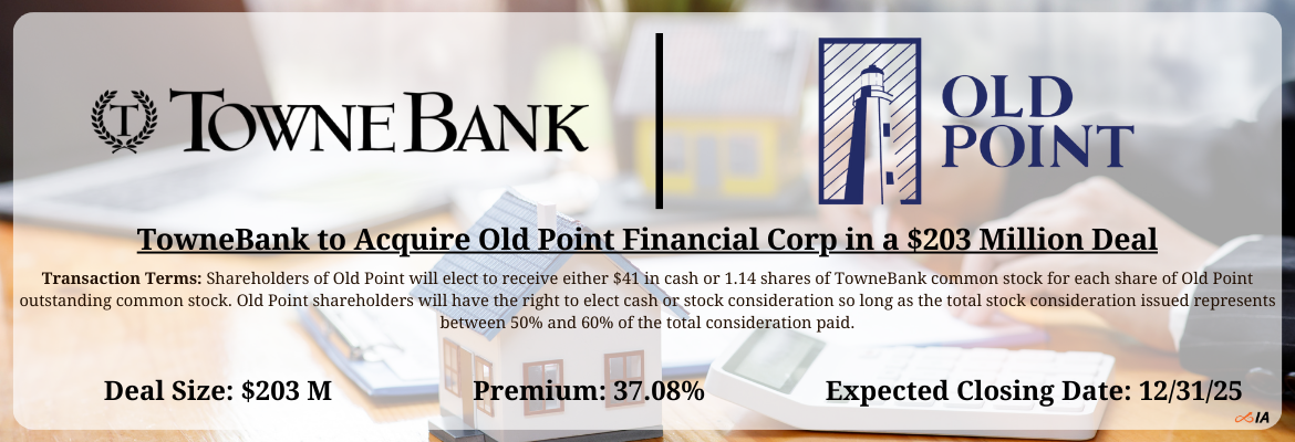 TowneBank - Old Point Financial Merger