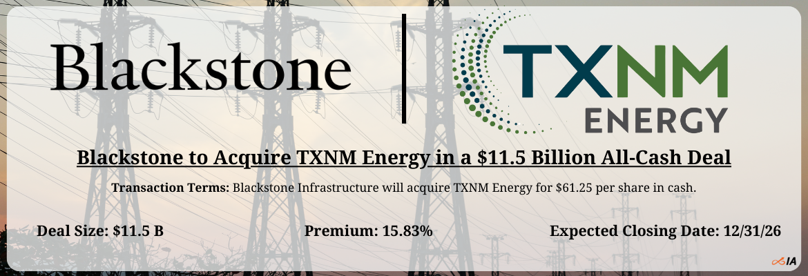 Blackstone - TXNM Energy Merger