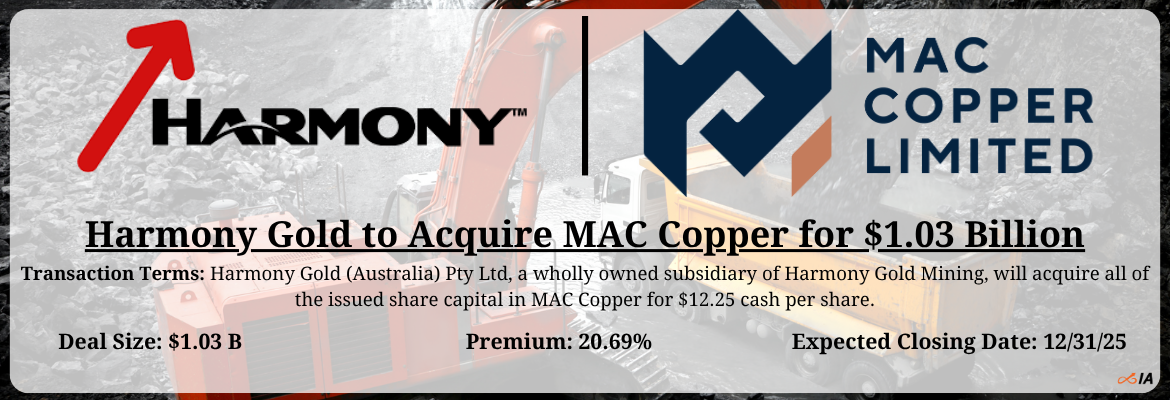 Harmony Gold - MAC Copper Merger
