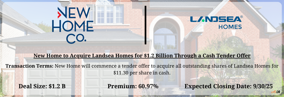 New Home - Landsea Homes Merger