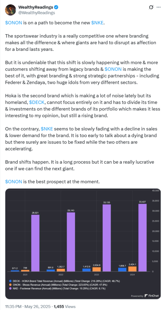 DECK peer comp tweet