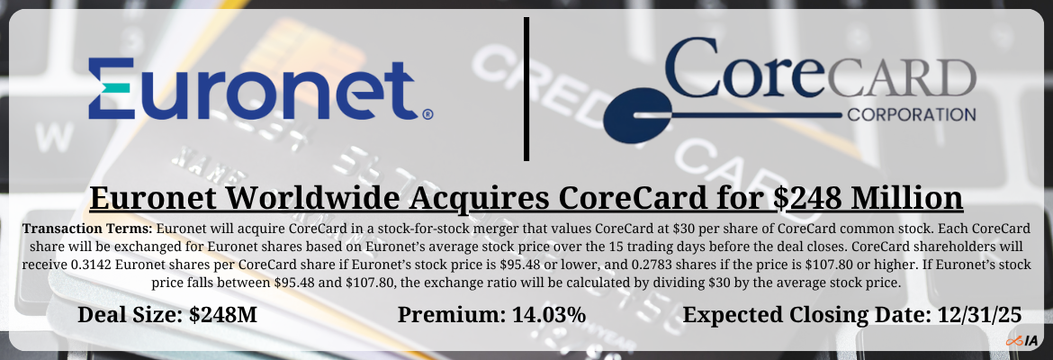 Euronet Worldwide - CoreCard Merger